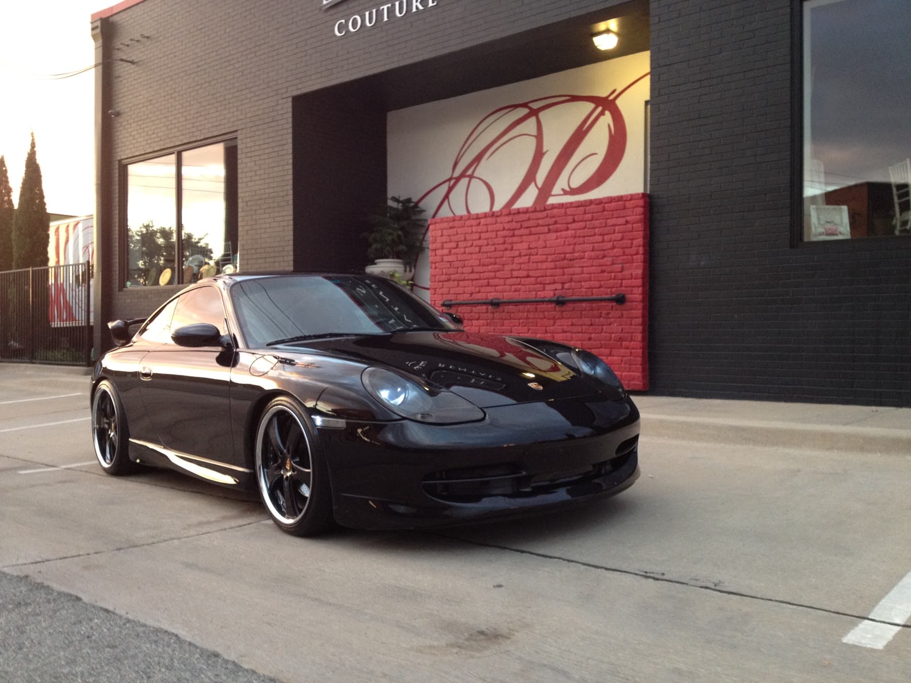 Derrick's Porsche GT3 after paint, wheel, tint, and suspension work