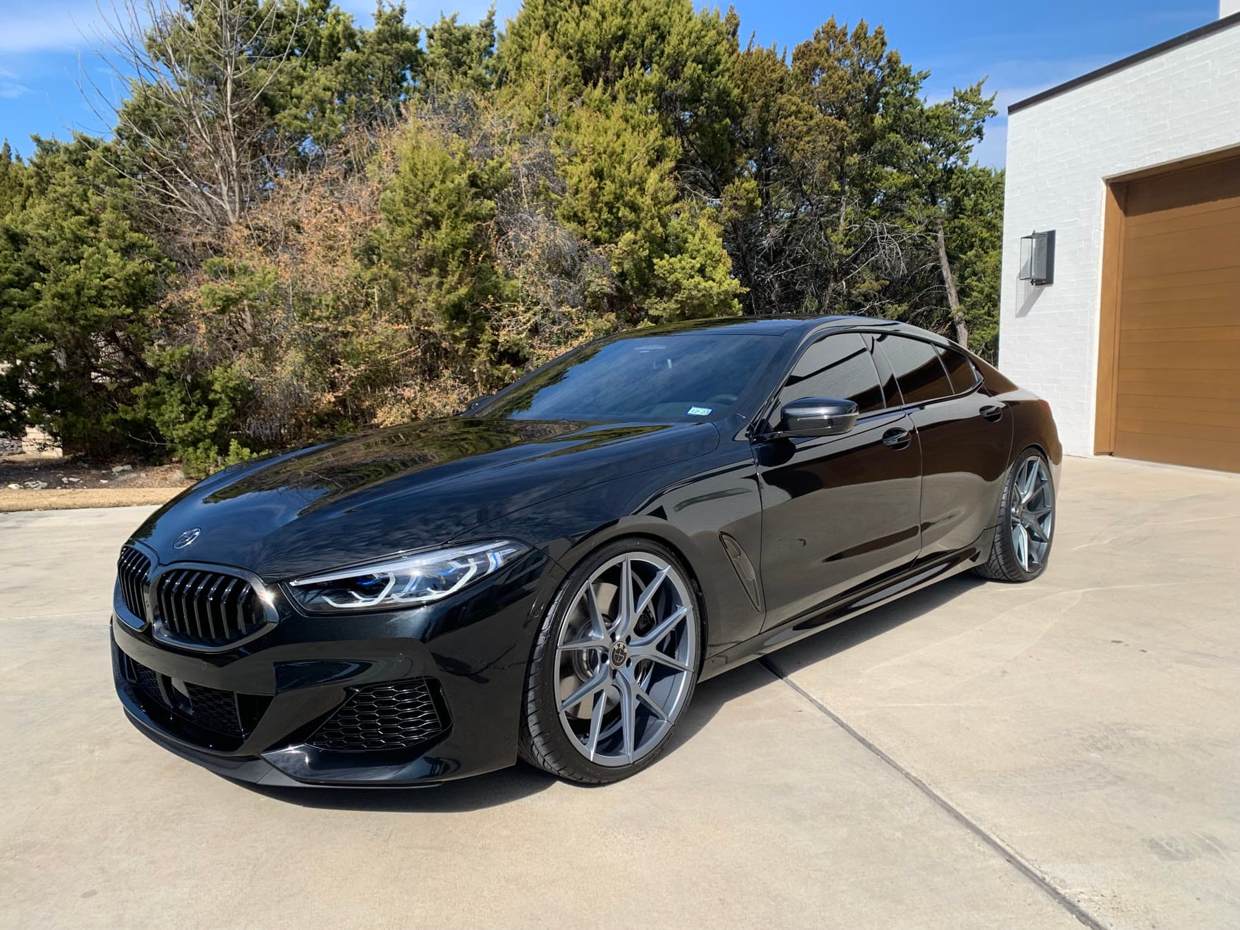 Mr. Arch's black BMW 430i after paint and wheel work