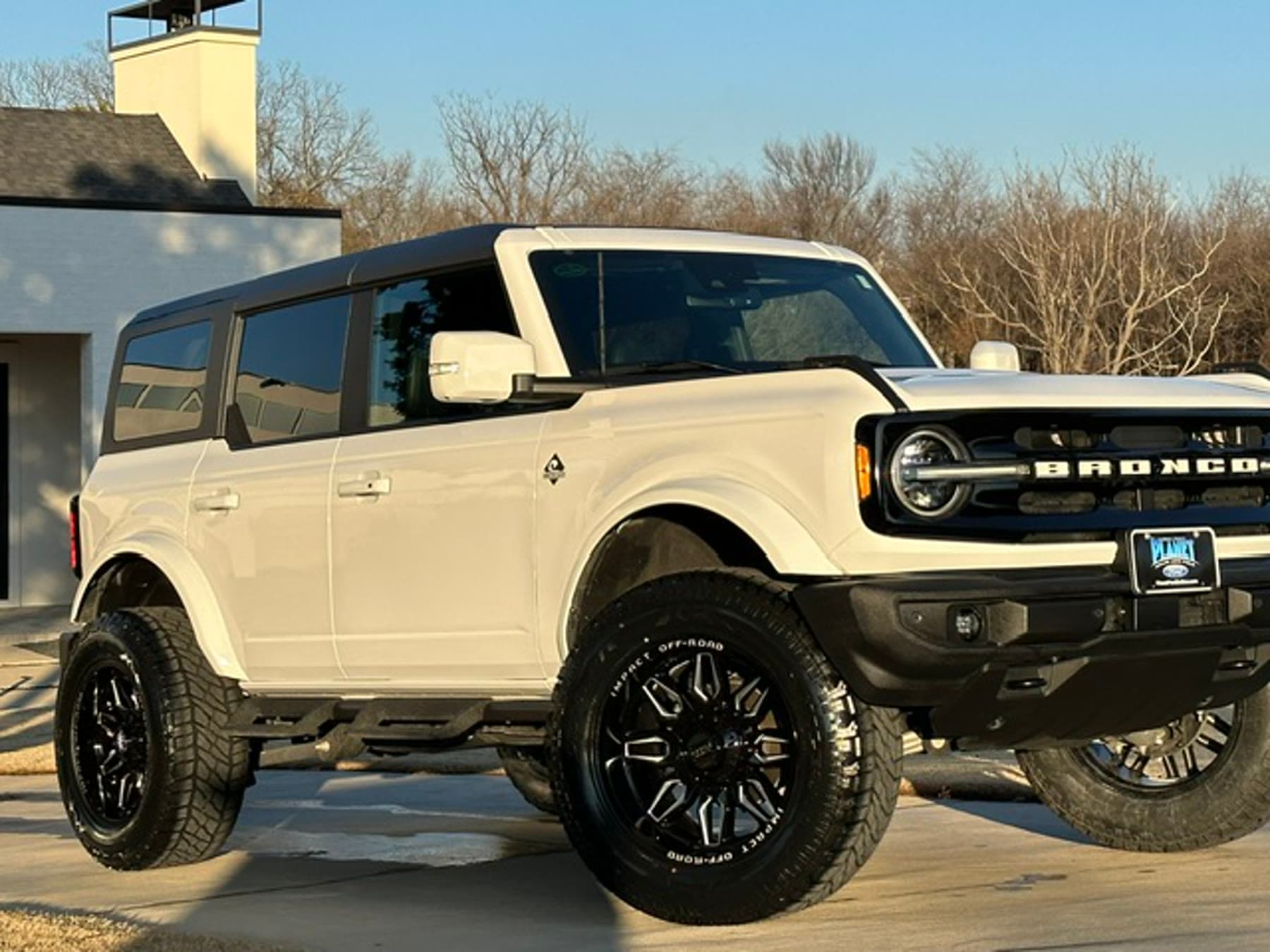Completed Ford Bronco from the rear quarter