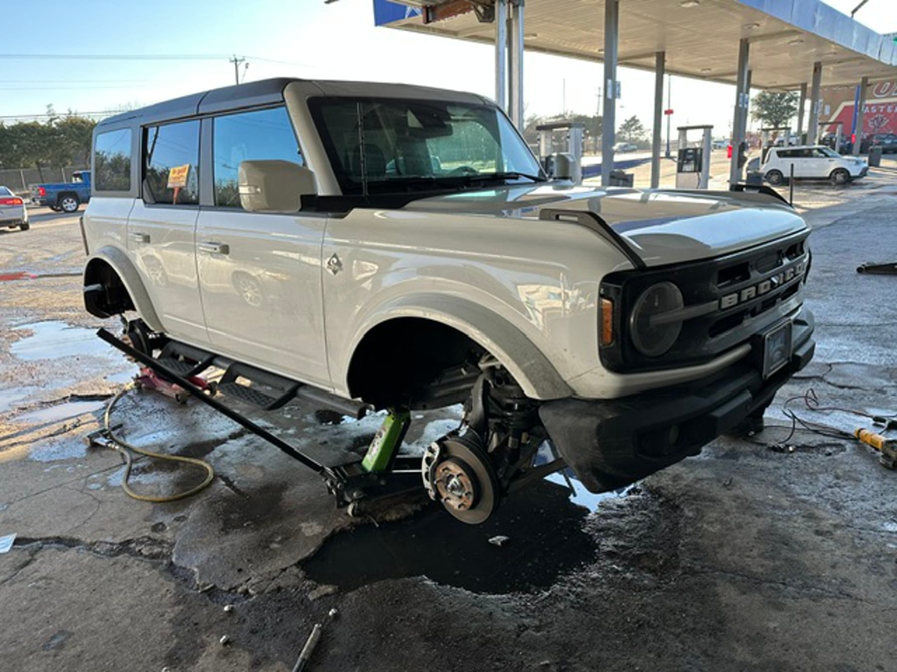 Ford Bronco before wheel, lift, and tint work